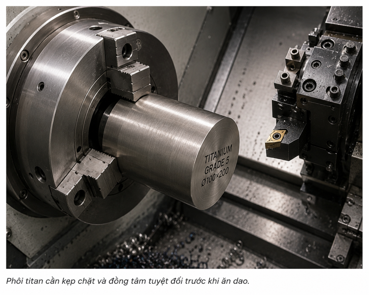 Gia Công Chi Tiết Titan Bằng CNC